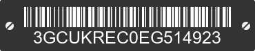 2014 CHEVROLET Silverado 3GCUKREC0EG514923 VIN decoded