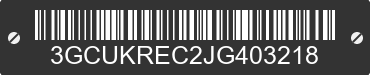 2018 CHEVROLET Silverado 3GCUKREC2JG403218 VIN decoded