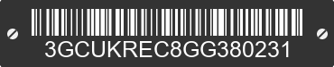 2016 CHEVROLET Silverado 3GCUKREC8GG380231 VIN decoded