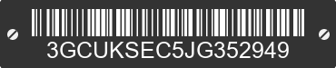2018 CHEVROLET Silverado 3GCUKSEC5JG352949 VIN decoded