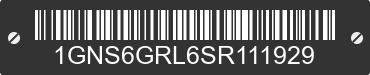 2025 CHEVROLET Suburban 1GNS6GRL6SR111929 VIN decoded
