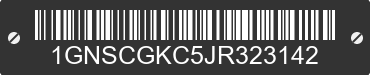 2018 CHEVROLET Suburban 1GNSCGKC5JR323142 VIN decoded