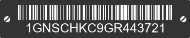 2016 CHEVROLET Suburban 1GNSCHKC9GR443721 VIN decoded