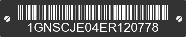 2014 CHEVROLET Suburban 1GNSCJE04ER120778 VIN decoded