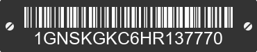2017 CHEVROLET Suburban 1GNSKGKC6HR137770 VIN decoded