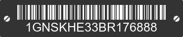 2011 CHEVROLET Suburban 1GNSKHE33BR176888 VIN decoded