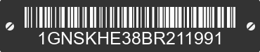 2011 CHEVROLET Suburban 1GNSKHE38BR211991 VIN decoded