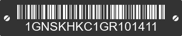 2016 CHEVROLET Suburban 1GNSKHKC1GR101411 VIN decoded