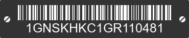 2016 CHEVROLET Suburban 1GNSKHKC1GR110481 VIN decoded