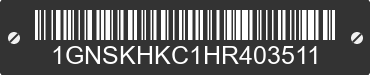 2017 CHEVROLET Suburban 1GNSKHKC1HR403511 VIN decoded
