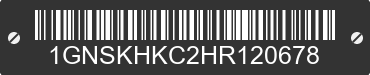 2017 CHEVROLET Suburban 1GNSKHKC2HR120678 VIN decoded