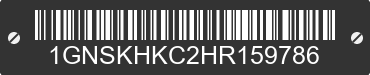 2017 CHEVROLET Suburban 1GNSKHKC2HR159786 VIN decoded