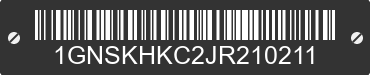 2018 CHEVROLET Suburban 1GNSKHKC2JR210211 VIN decoded