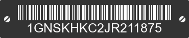 2018 CHEVROLET Suburban 1GNSKHKC2JR211875 VIN decoded