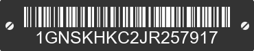 2018 CHEVROLET Suburban 1GNSKHKC2JR257917 VIN decoded