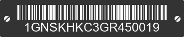 2016 CHEVROLET Suburban 1GNSKHKC3GR450019 VIN decoded