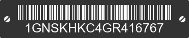 2016 CHEVROLET Suburban 1GNSKHKC4GR416767 VIN decoded