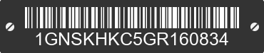 2016 CHEVROLET Suburban 1GNSKHKC5GR160834 VIN decoded