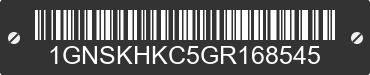 2016 CHEVROLET Suburban 1GNSKHKC5GR168545 VIN decoded