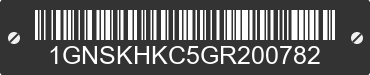 2016 CHEVROLET Suburban 1GNSKHKC5GR200782 VIN decoded