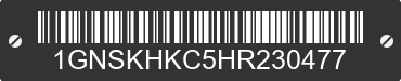 2017 CHEVROLET Suburban 1GNSKHKC5HR230477 VIN decoded