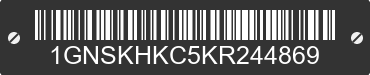 2019 CHEVROLET Suburban 1GNSKHKC5KR244869 VIN decoded