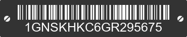 2016 CHEVROLET Suburban 1GNSKHKC6GR295675 VIN decoded
