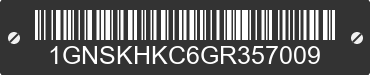 2016 CHEVROLET Suburban 1GNSKHKC6GR357009 VIN decoded