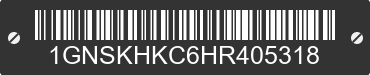 2017 CHEVROLET Suburban 1GNSKHKC6HR405318 VIN decoded