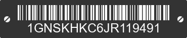 2018 CHEVROLET Suburban 1GNSKHKC6JR119491 VIN decoded