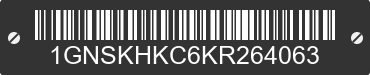 2019 CHEVROLET Suburban 1GNSKHKC6KR264063 VIN decoded
