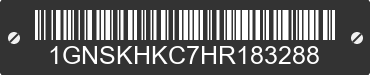 2017 CHEVROLET Suburban 1GNSKHKC7HR183288 VIN decoded
