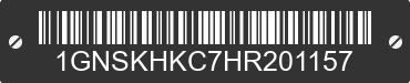 2017 CHEVROLET Suburban 1GNSKHKC7HR201157 VIN decoded