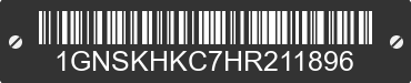 2017 CHEVROLET Suburban 1GNSKHKC7HR211896 VIN decoded