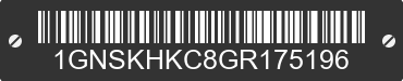2016 CHEVROLET Suburban 1GNSKHKC8GR175196 VIN decoded