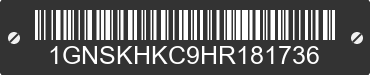 2017 CHEVROLET Suburban 1GNSKHKC9HR181736 VIN decoded