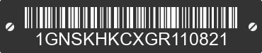 2016 CHEVROLET Suburban 1GNSKHKCXGR110821 VIN decoded
