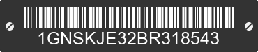 2011 CHEVROLET Suburban 1GNSKJE32BR318543 VIN decoded
