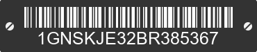 2011 CHEVROLET Suburban 1GNSKJE32BR385367 VIN decoded