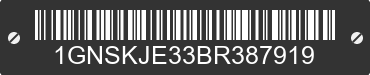 2011 CHEVROLET Suburban 1GNSKJE33BR387919 VIN decoded