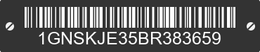 2011 CHEVROLET Suburban 1GNSKJE35BR383659 VIN decoded