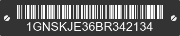 2011 CHEVROLET Suburban 1GNSKJE36BR342134 VIN decoded