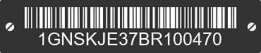 2011 CHEVROLET Suburban 1GNSKJE37BR100470 VIN decoded