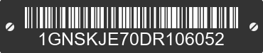 2013 CHEVROLET Suburban 1GNSKJE70DR106052 VIN decoded