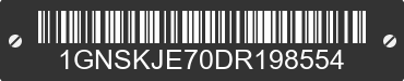 2013 CHEVROLET Suburban 1GNSKJE70DR198554 VIN decoded