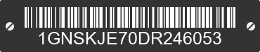 2013 CHEVROLET Suburban 1GNSKJE70DR246053 VIN decoded