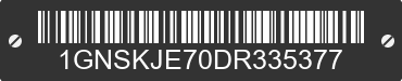 2013 CHEVROLET Suburban 1GNSKJE70DR335377 VIN decoded
