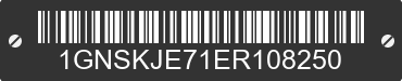 2014 CHEVROLET Suburban 1GNSKJE71ER108250 VIN decoded