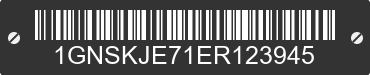 2014 CHEVROLET Suburban 1GNSKJE71ER123945 VIN decoded