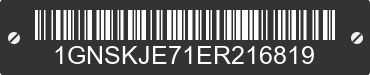 2014 CHEVROLET Suburban 1GNSKJE71ER216819 VIN decoded